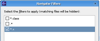 Image navigatorfilters